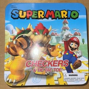 Super Mario Checkers & Tic Tac Toe Game